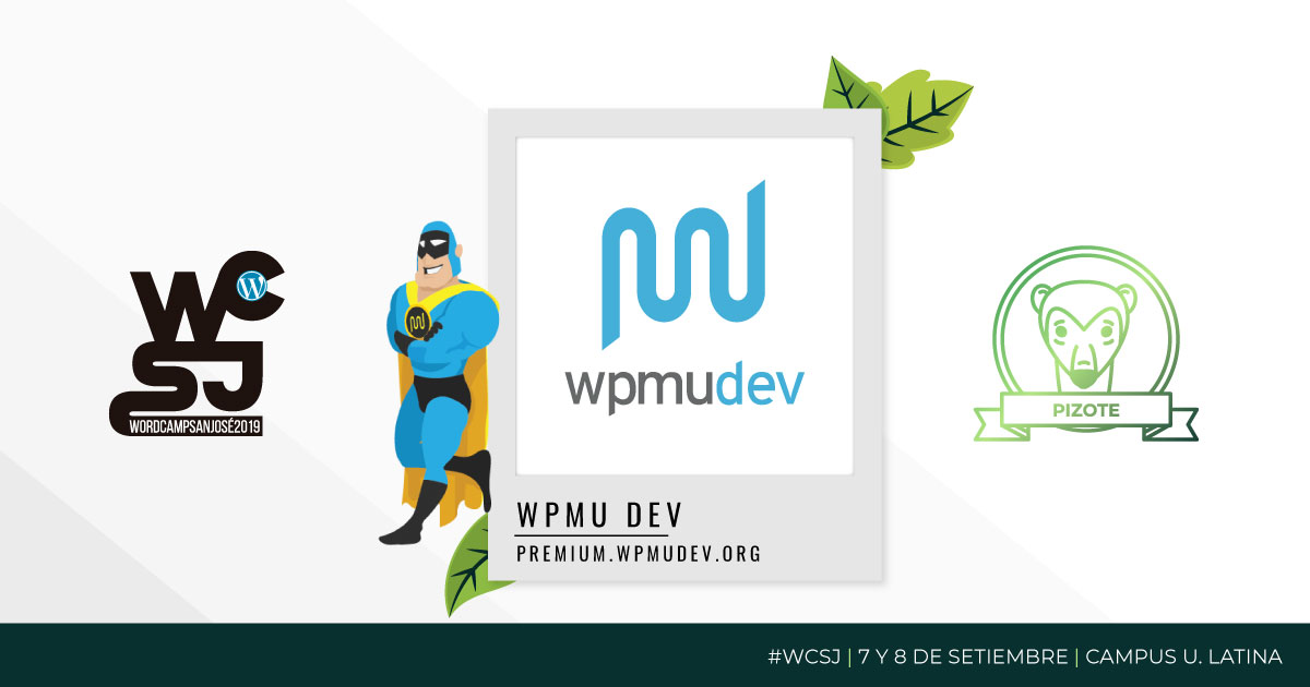 WPMU DEV patrocinador pizote WordCamp SJ 2019