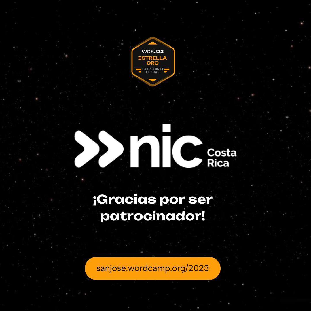 Nic Costa Rica patrocinador Oro WordCamo San José 2023