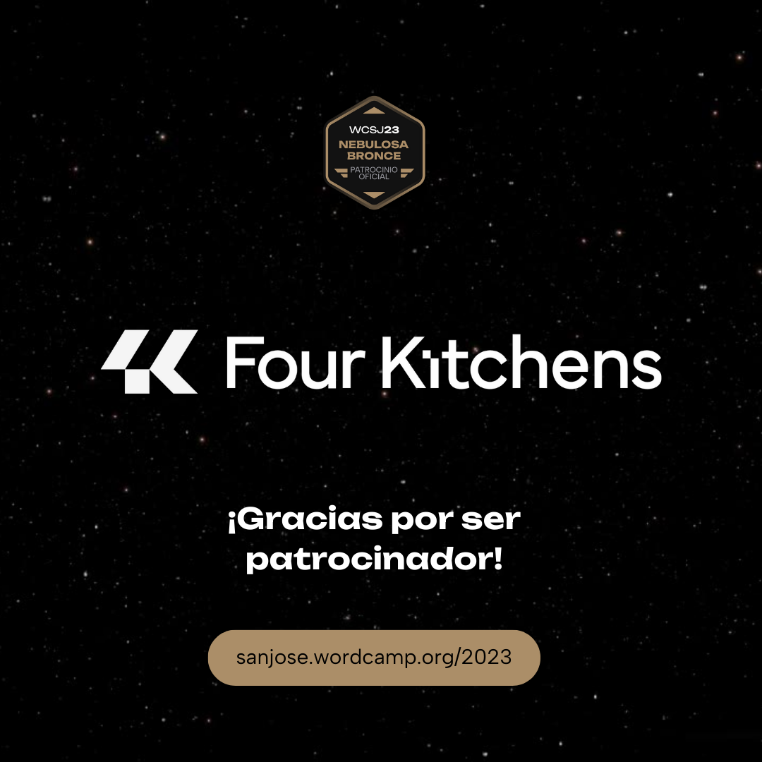 Gracias Four Kitchens por ser patrocinador del Contributor Day