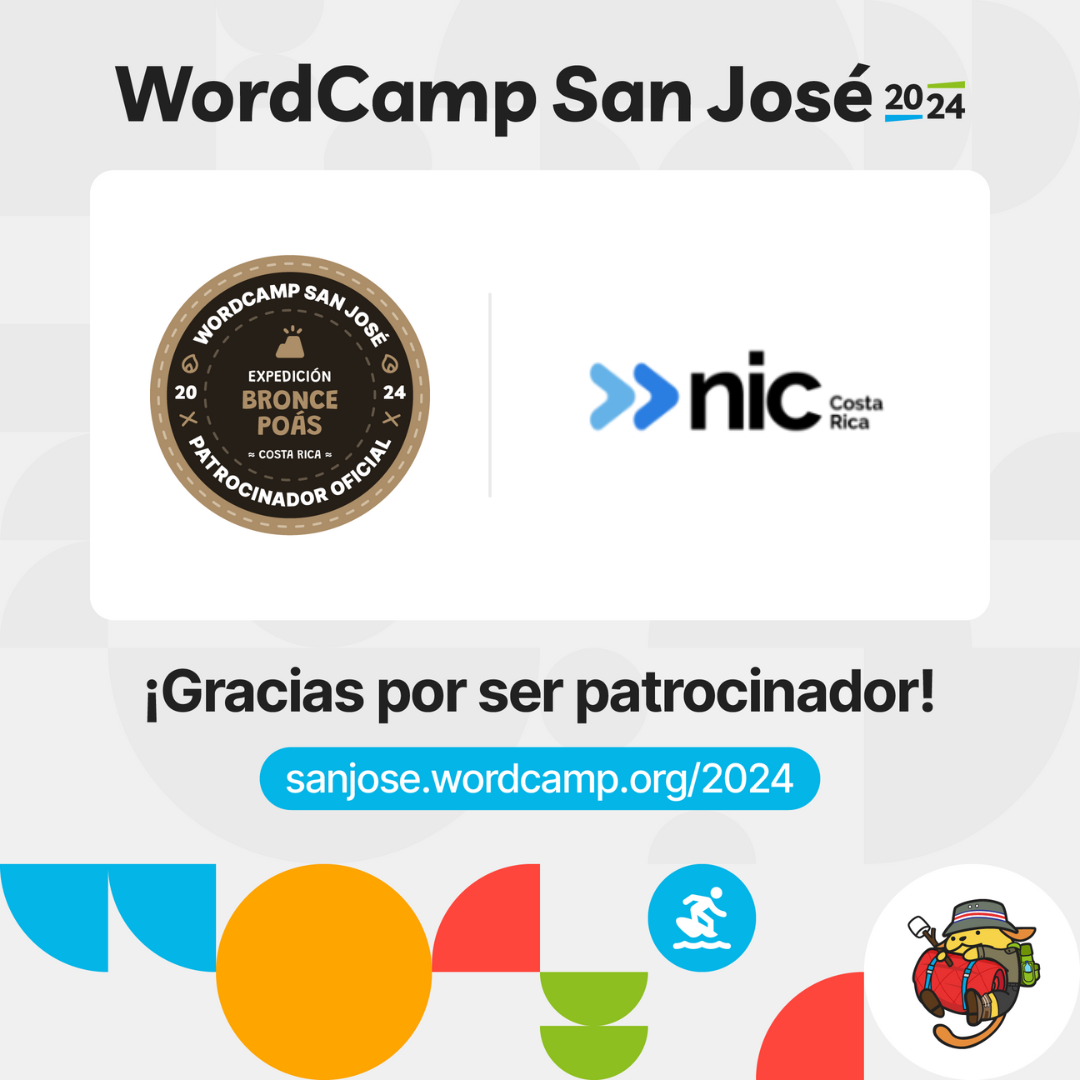 NIC Costa Rica: fortaleciendo la identidad digital de Costa Rica en el WordCamp San José 2024