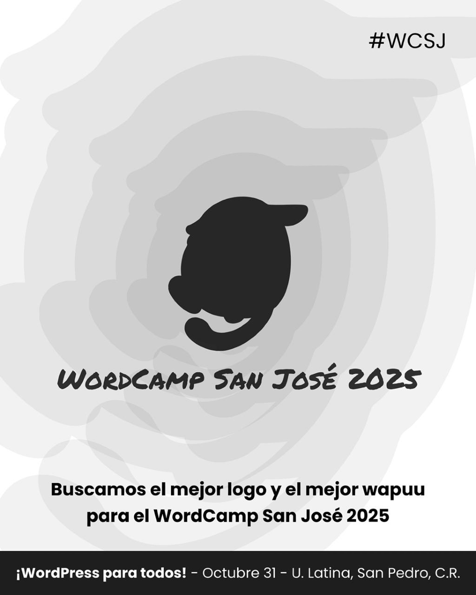 Banner Concurso Logo WordCamp San José 2025