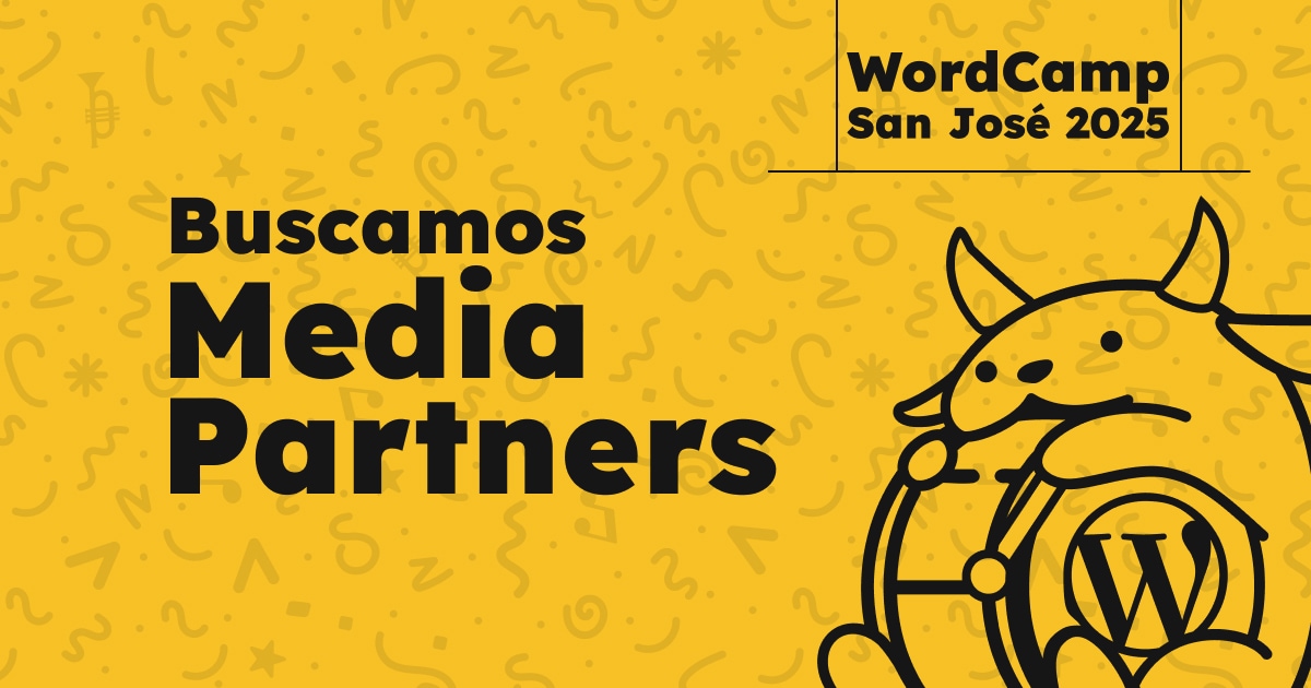 Buscamos Media Partners para el WordCamp San José 2025